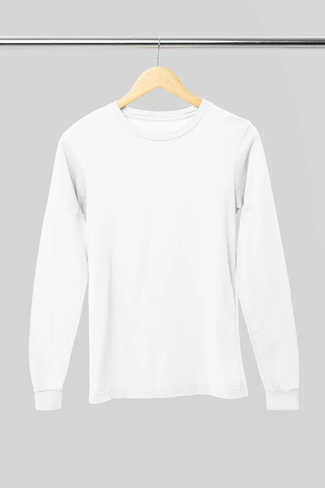 Pick Any 3: Unisex Cotton Full-sleeve T-Shirts