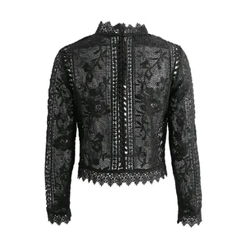 Portia Black Lace Top