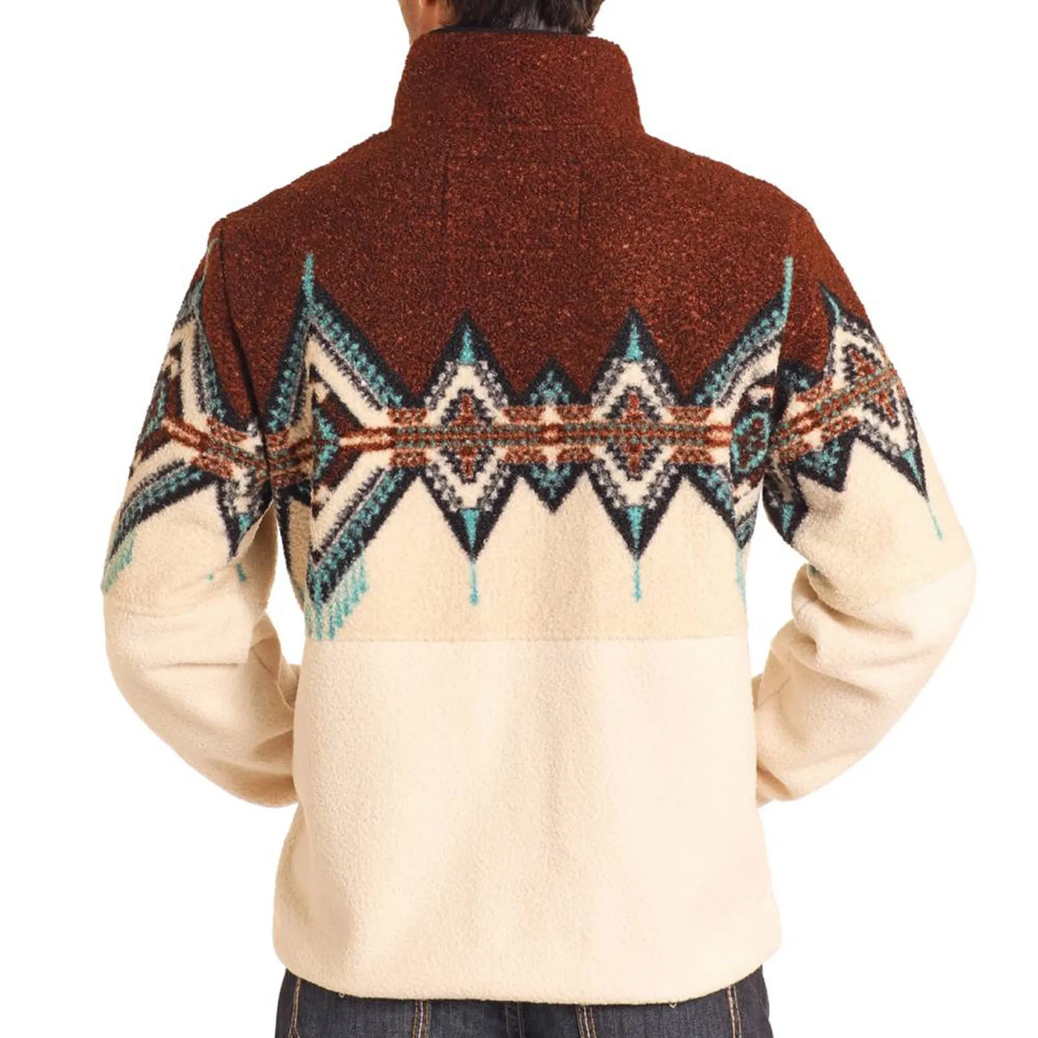 Powder River Men's Dark Brown Berber Pullover