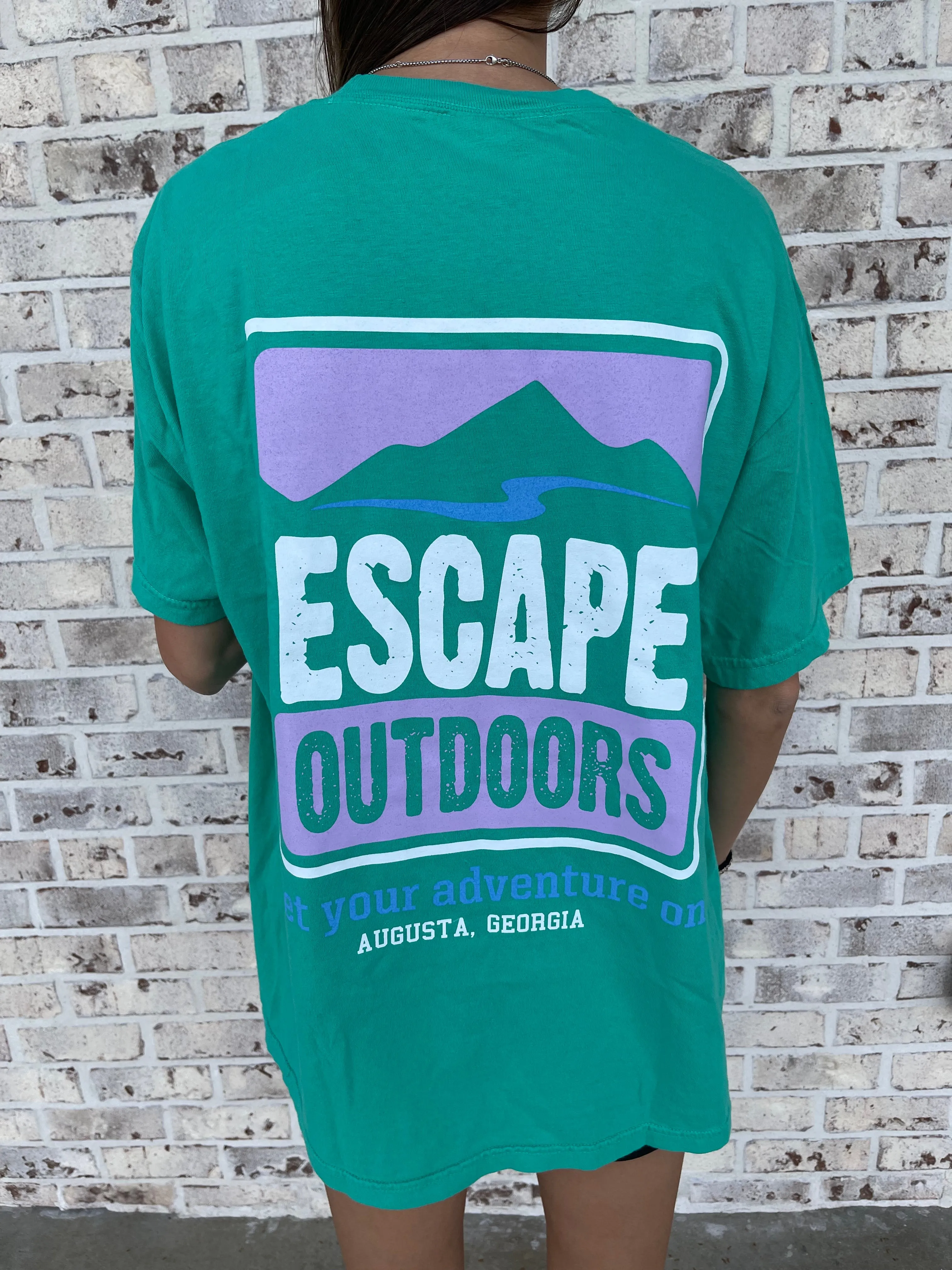 Purple Logo SS Escape Tee