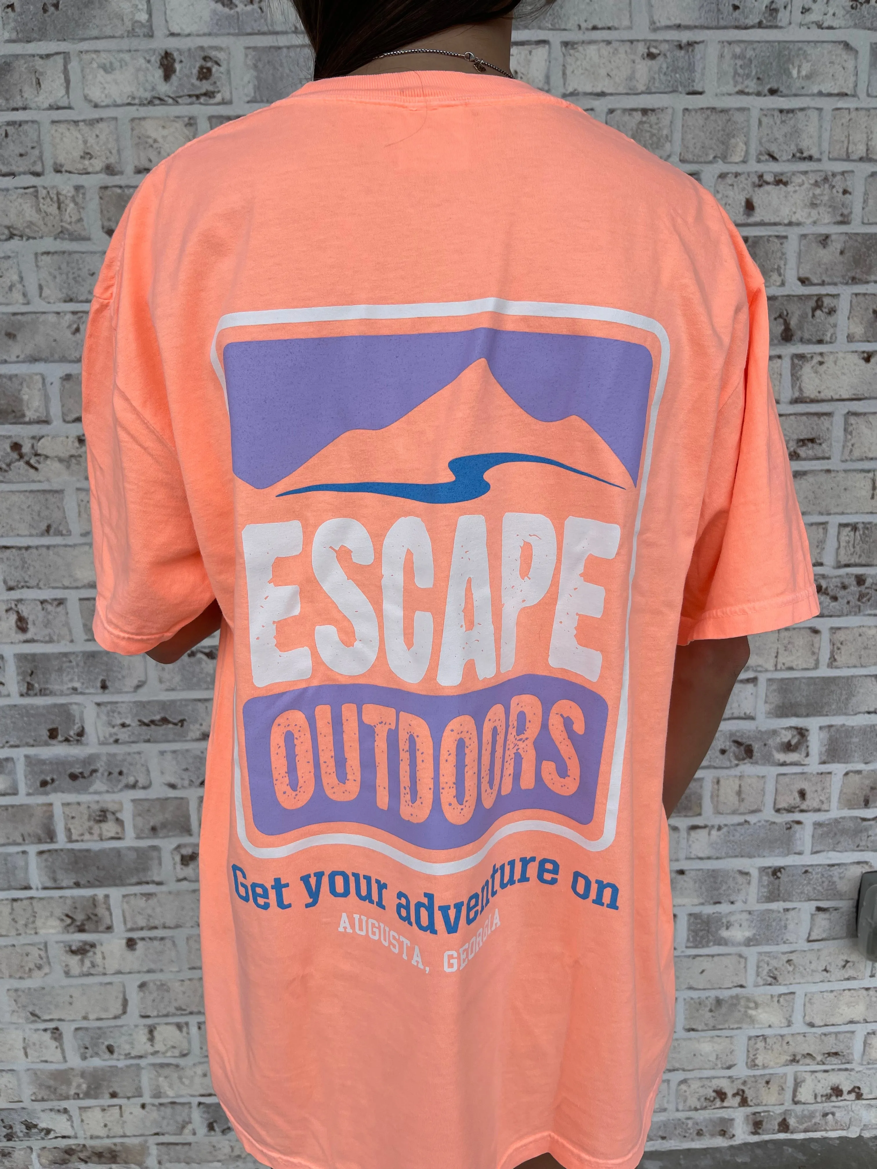 Purple Logo SS Escape Tee