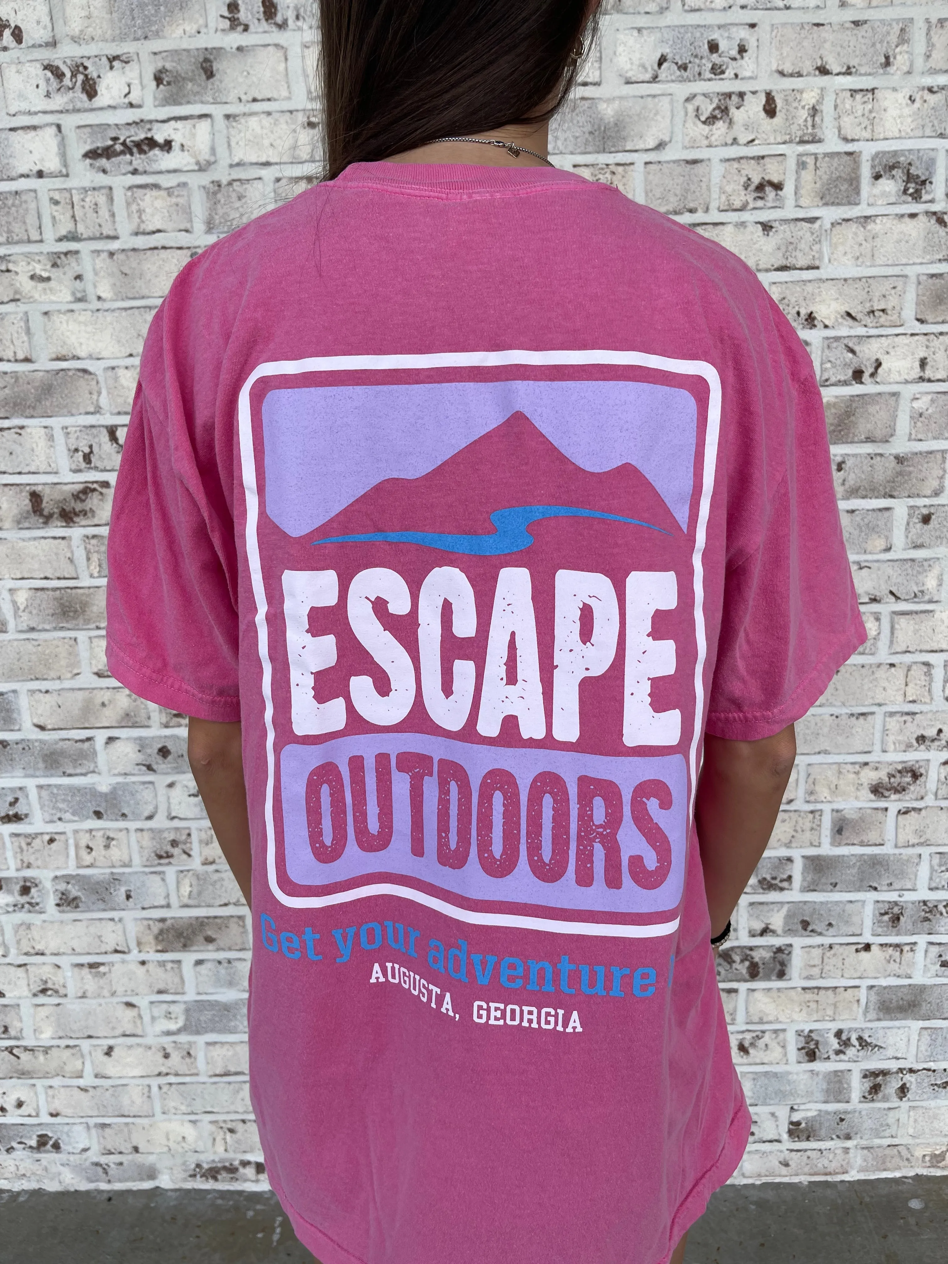 Purple Logo SS Escape Tee