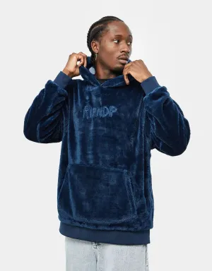 RIPNDIP OG Sherpa Pullover Hoodie - Navy