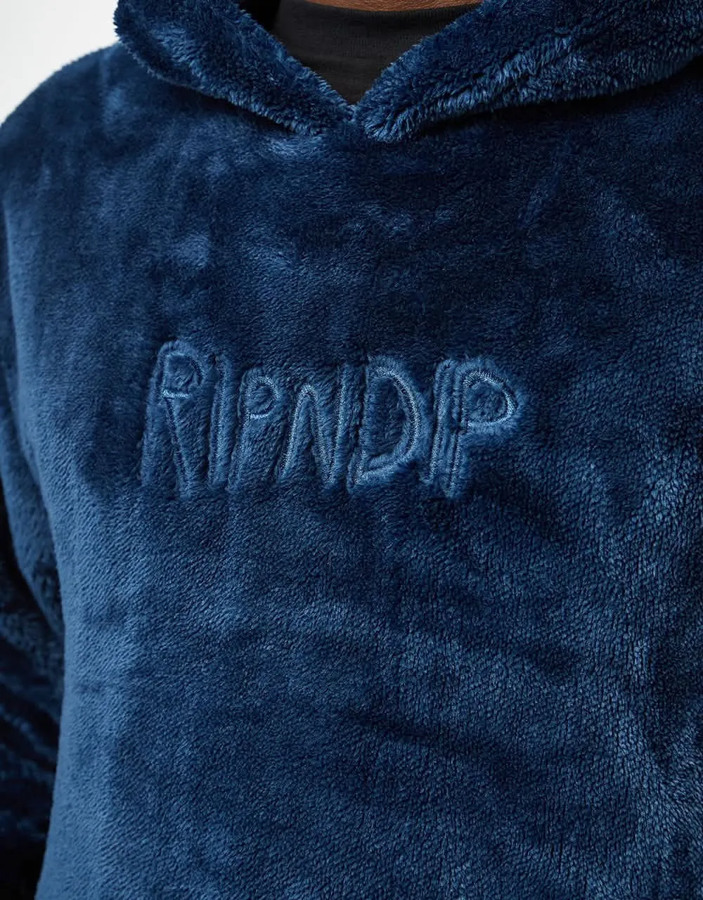 RIPNDIP OG Sherpa Pullover Hoodie - Navy