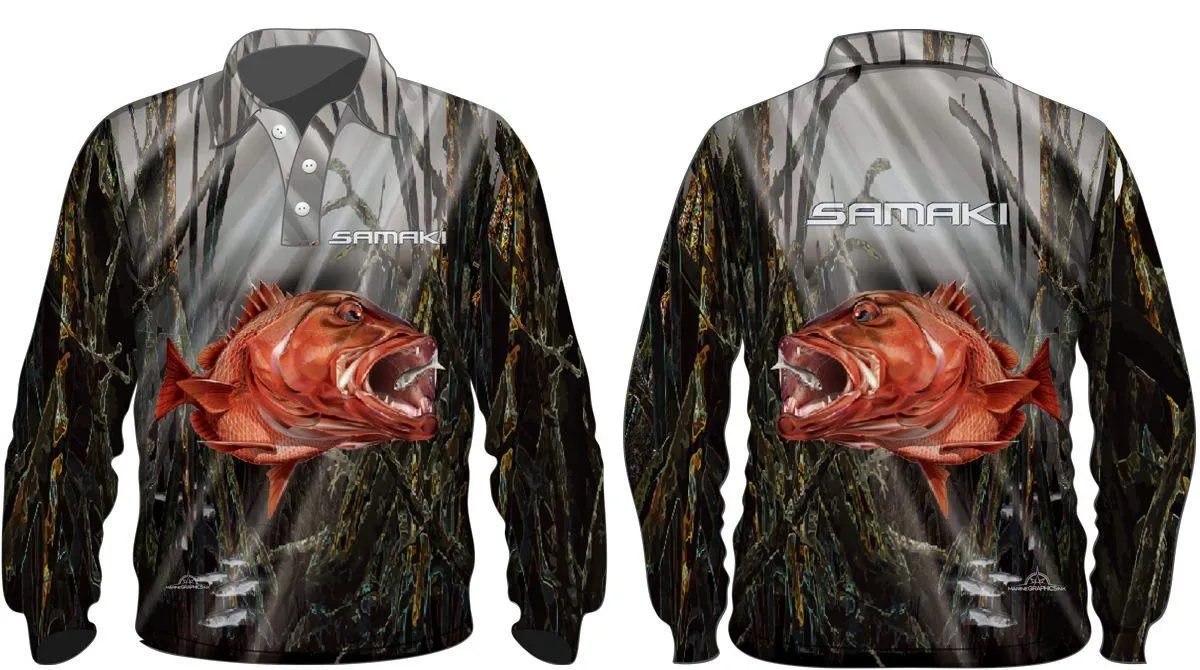 Samaki Mangrove Jack Adult Fishing Shirts