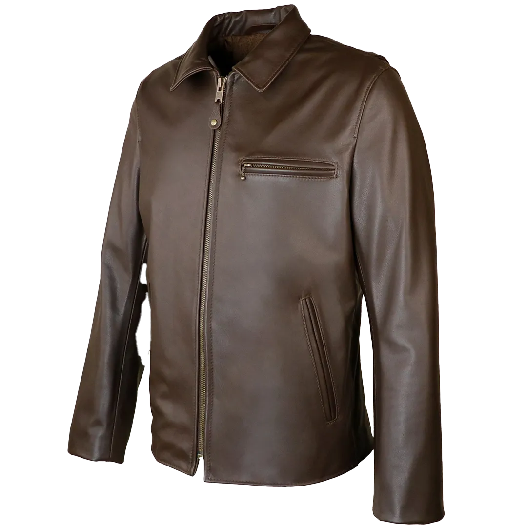 Schott NYC - Lightweight Cowhide Delivery Jacket - Brown