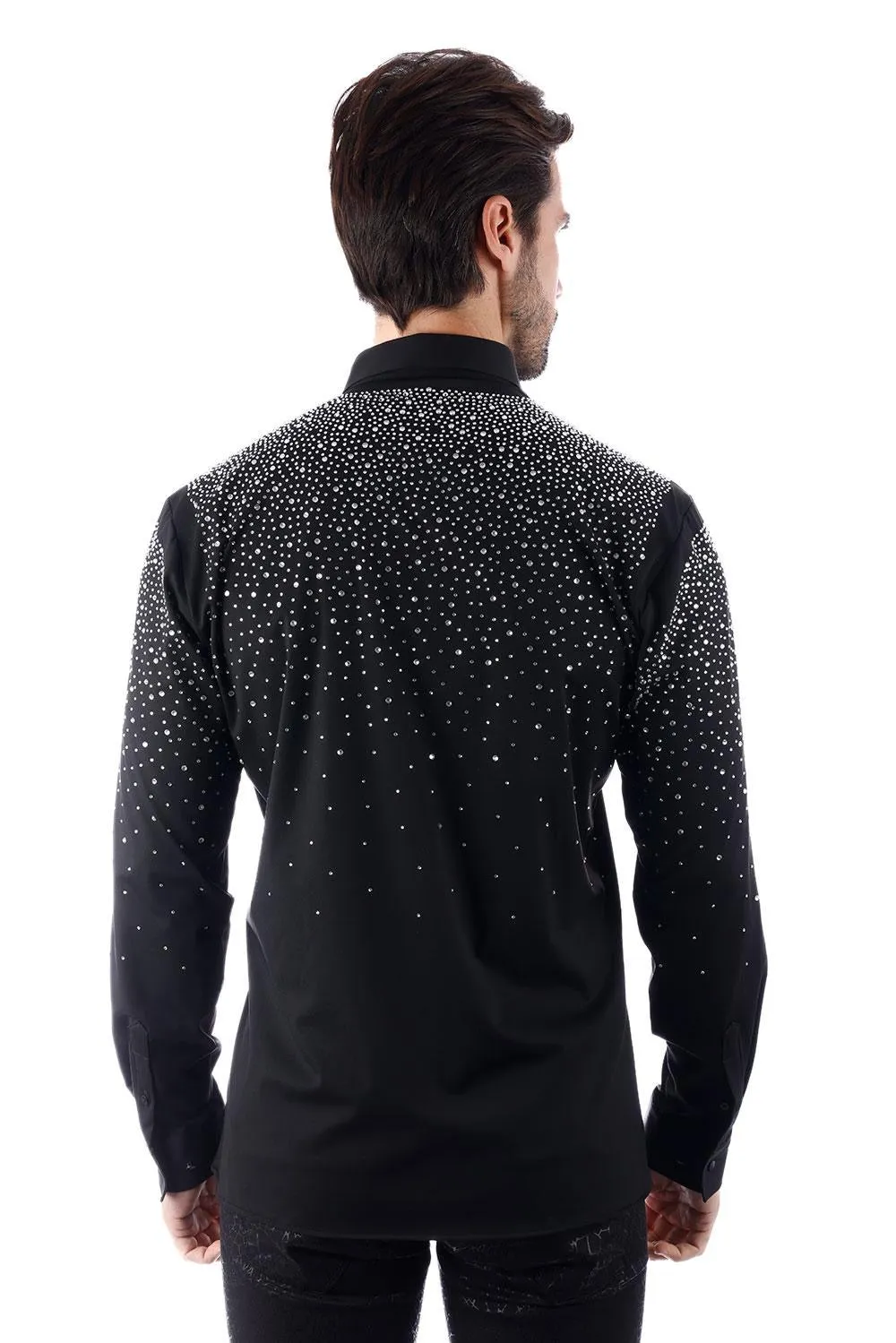 Silver rhinestone stretchy shirt