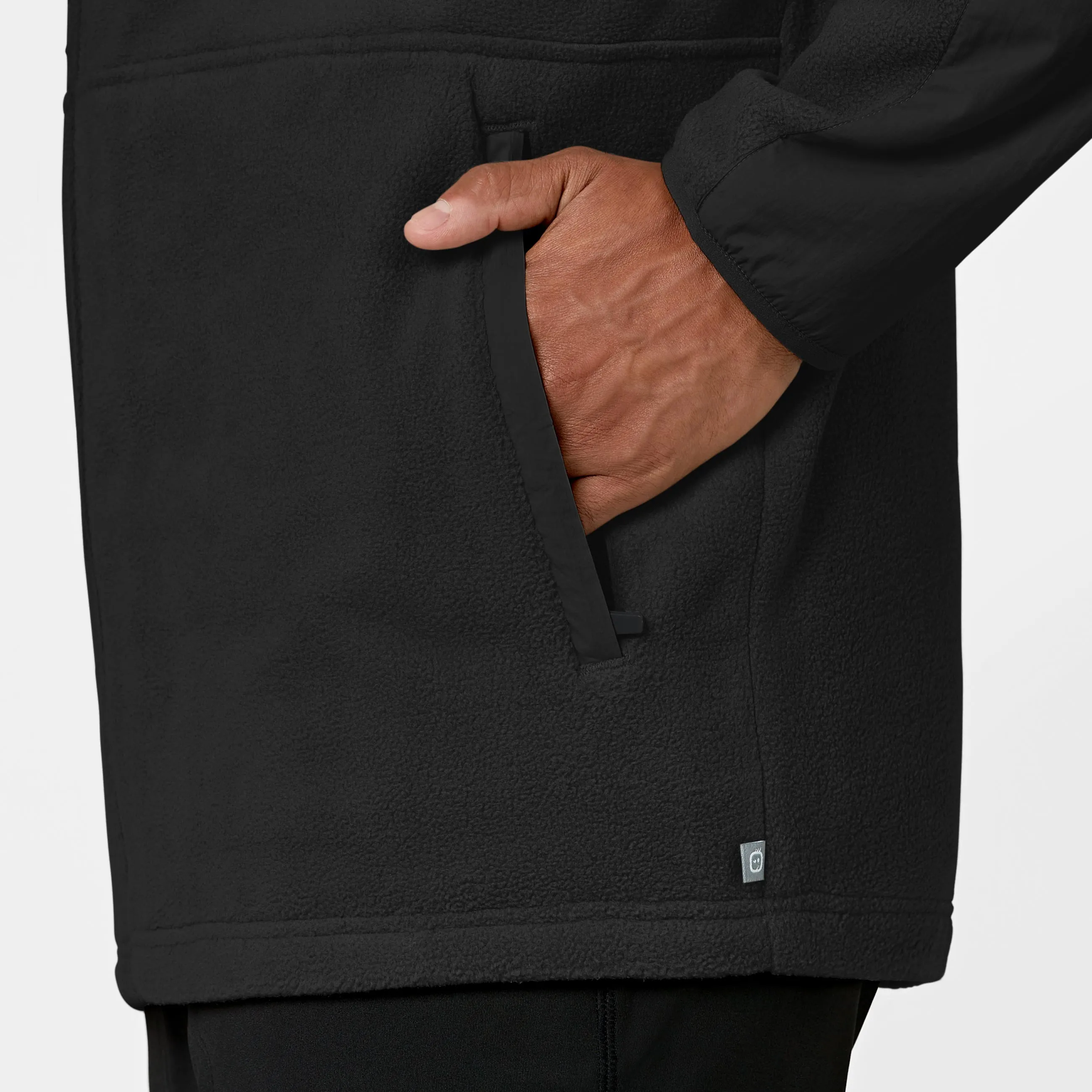 Slate Men's Micro Fleece Zip Jacket - Black