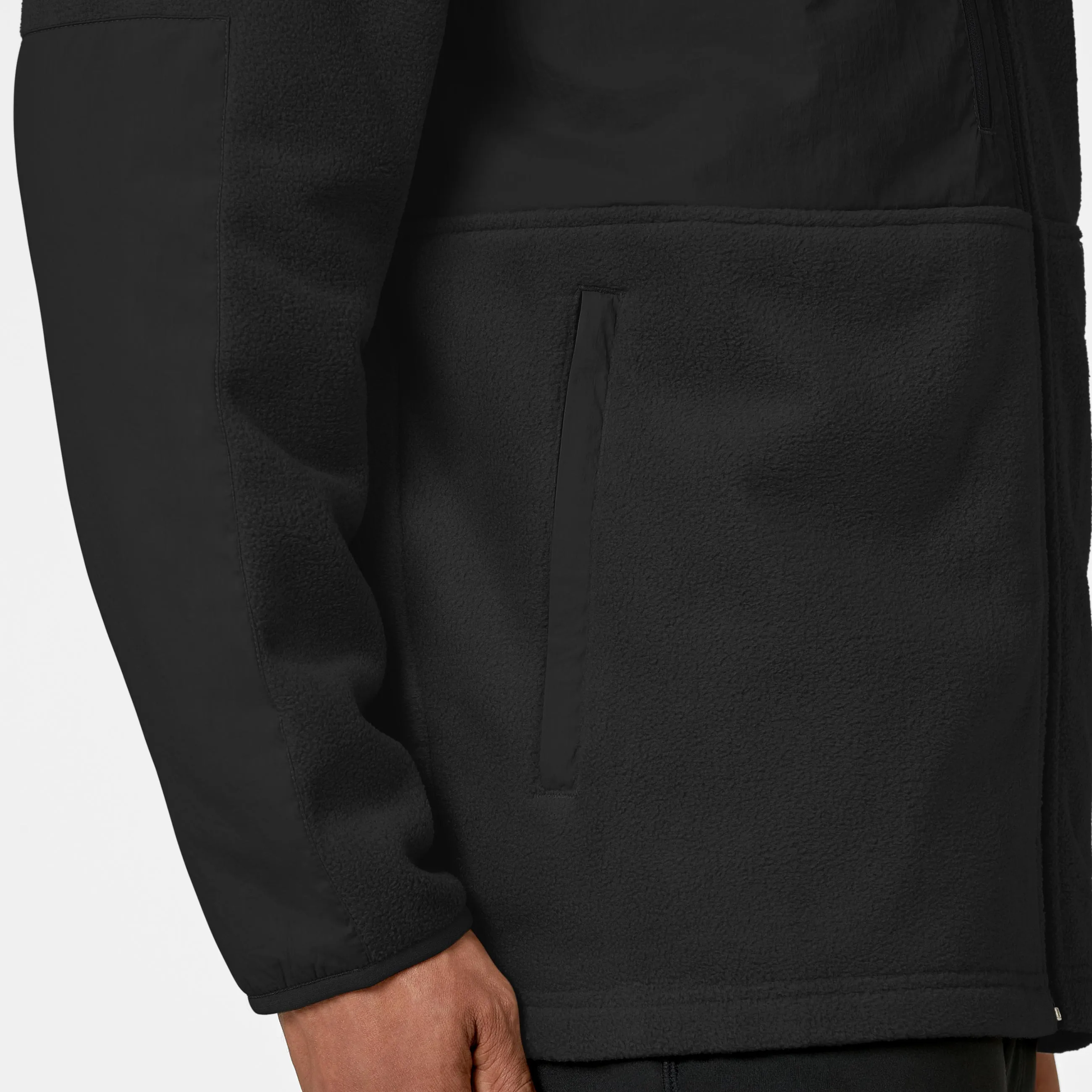 Slate Men's Micro Fleece Zip Jacket - Black