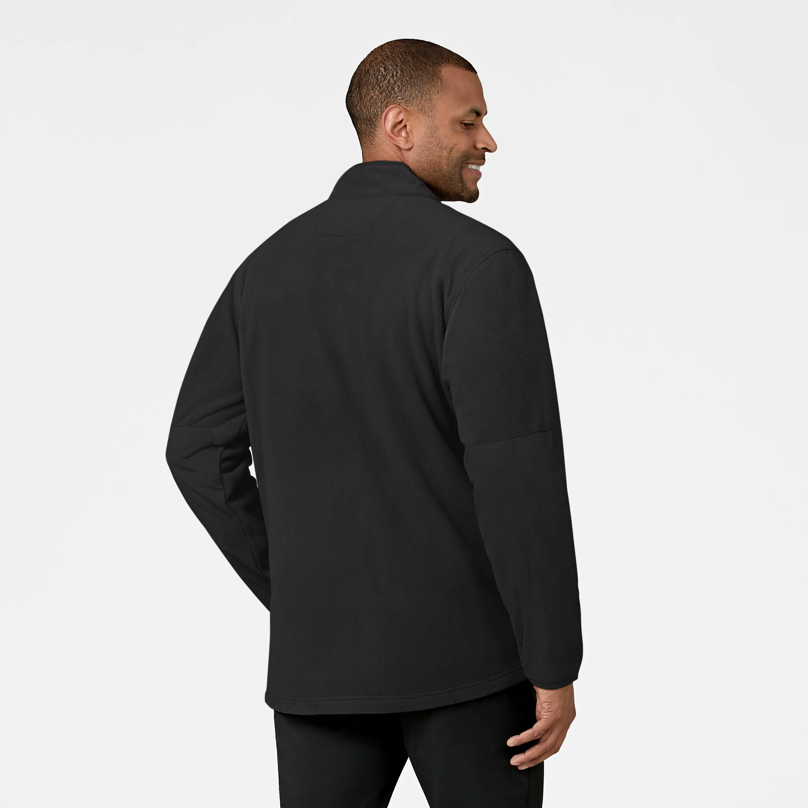 Slate Men's Micro Fleece Zip Jacket - Black