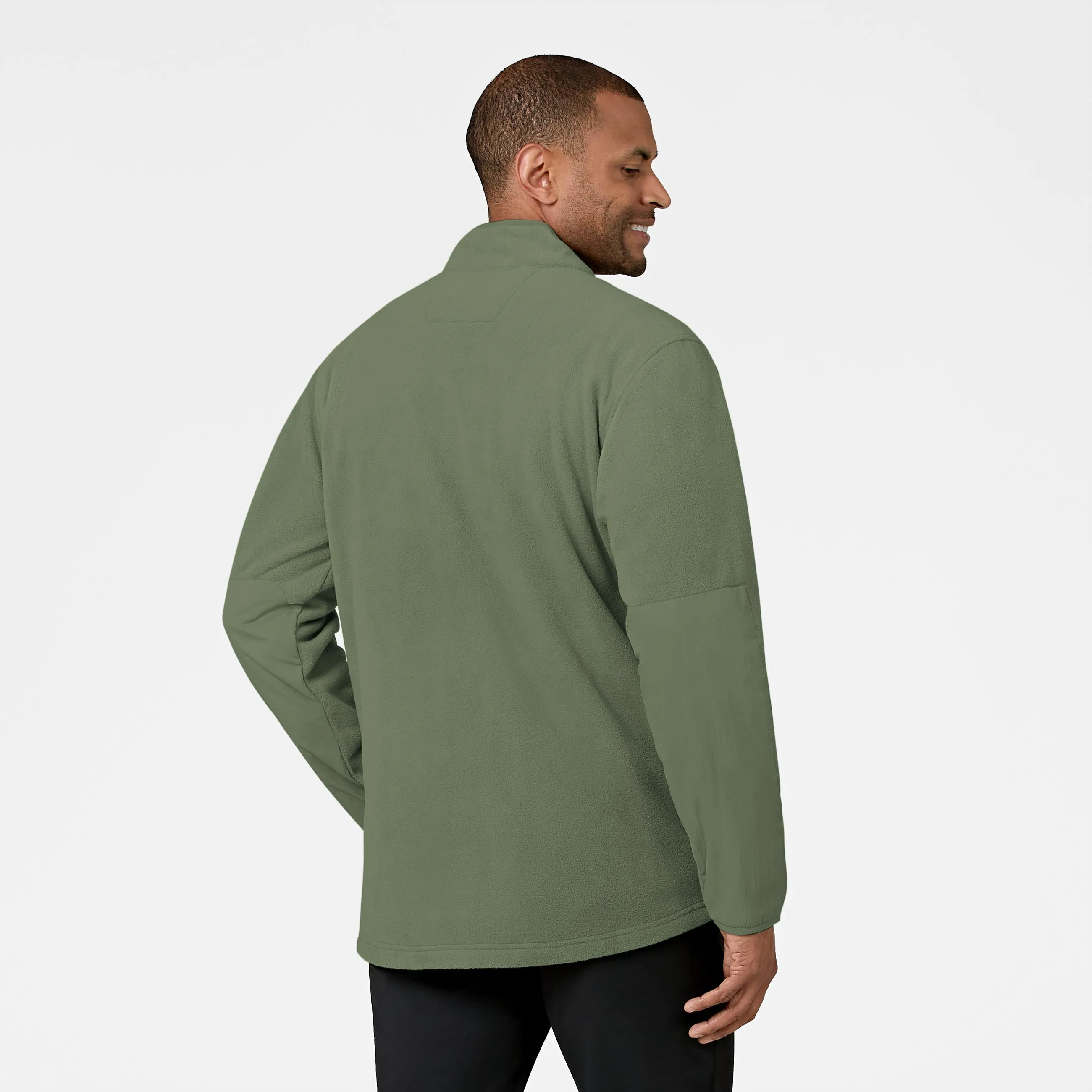 Slate Men's Micro Fleece Zip Jacket - Olive