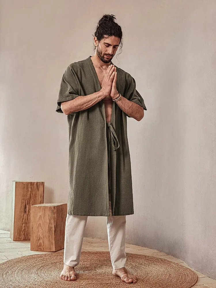 Soft Loose Cotton Linen Outerwear