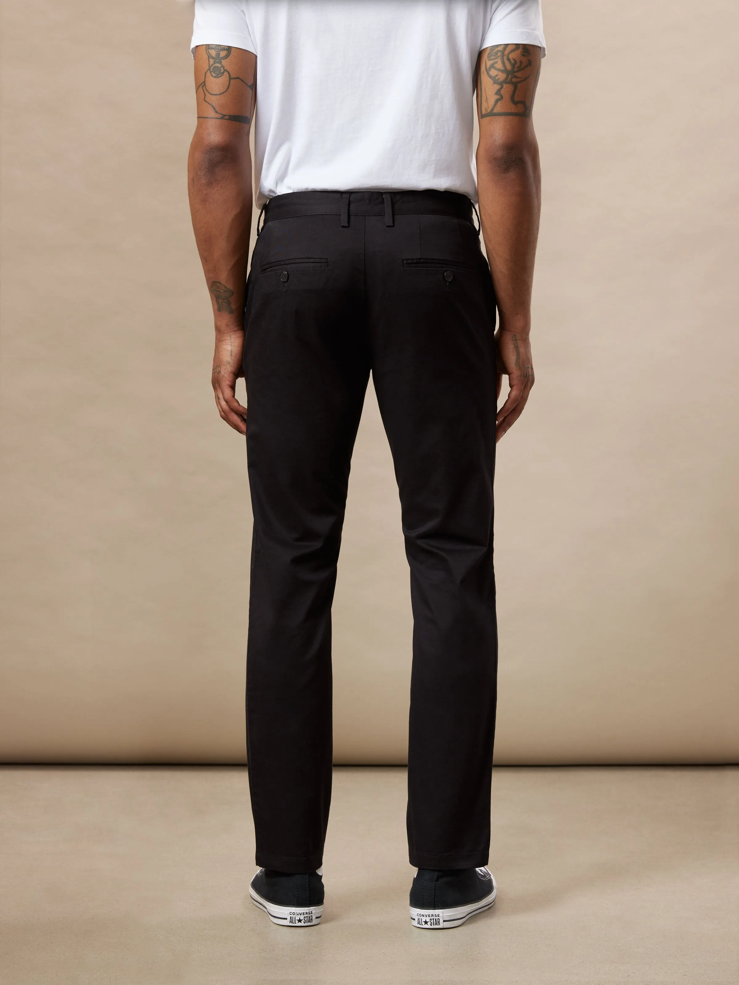 The Brunswick Slim Chino Pant in Black