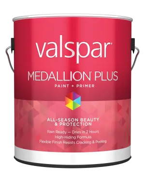 Valspar® Medallion® Plus Exterior Paint   Primer Flat 1 Quart Tint Base (1 Quart, Tint Base)