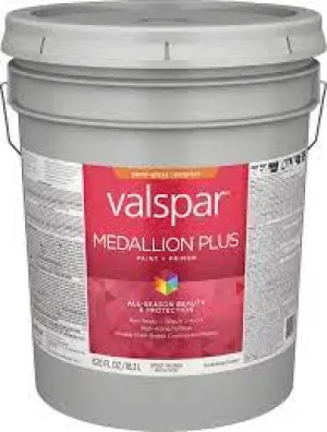 Valspar® Medallion® Plus Exterior Paint   Primer Flat 5 Gallon Tint Base (5 Gallon, Tint Base)