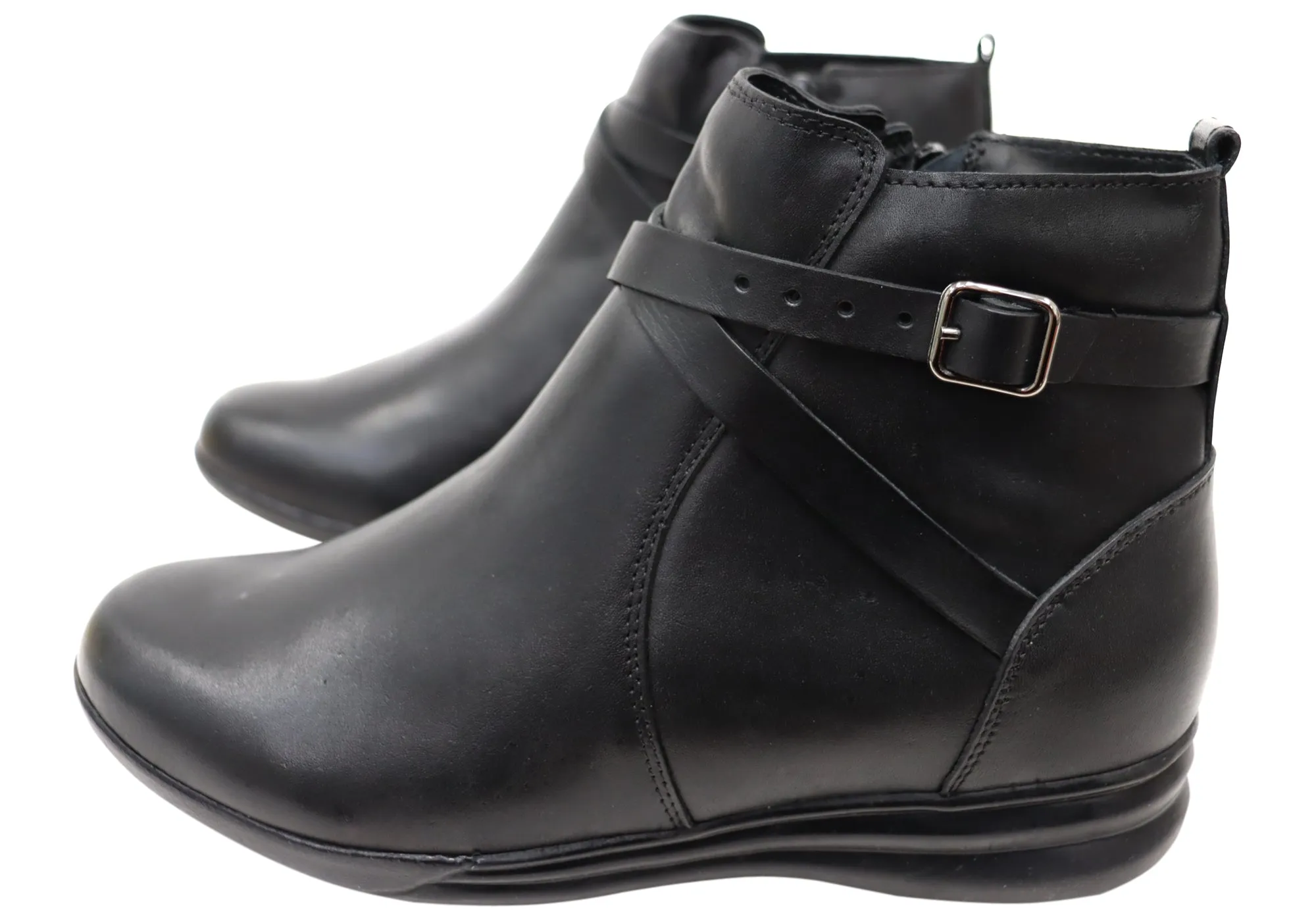 Via Paula Lane Womens Comfortable Brazilian Leather Ankle Boots