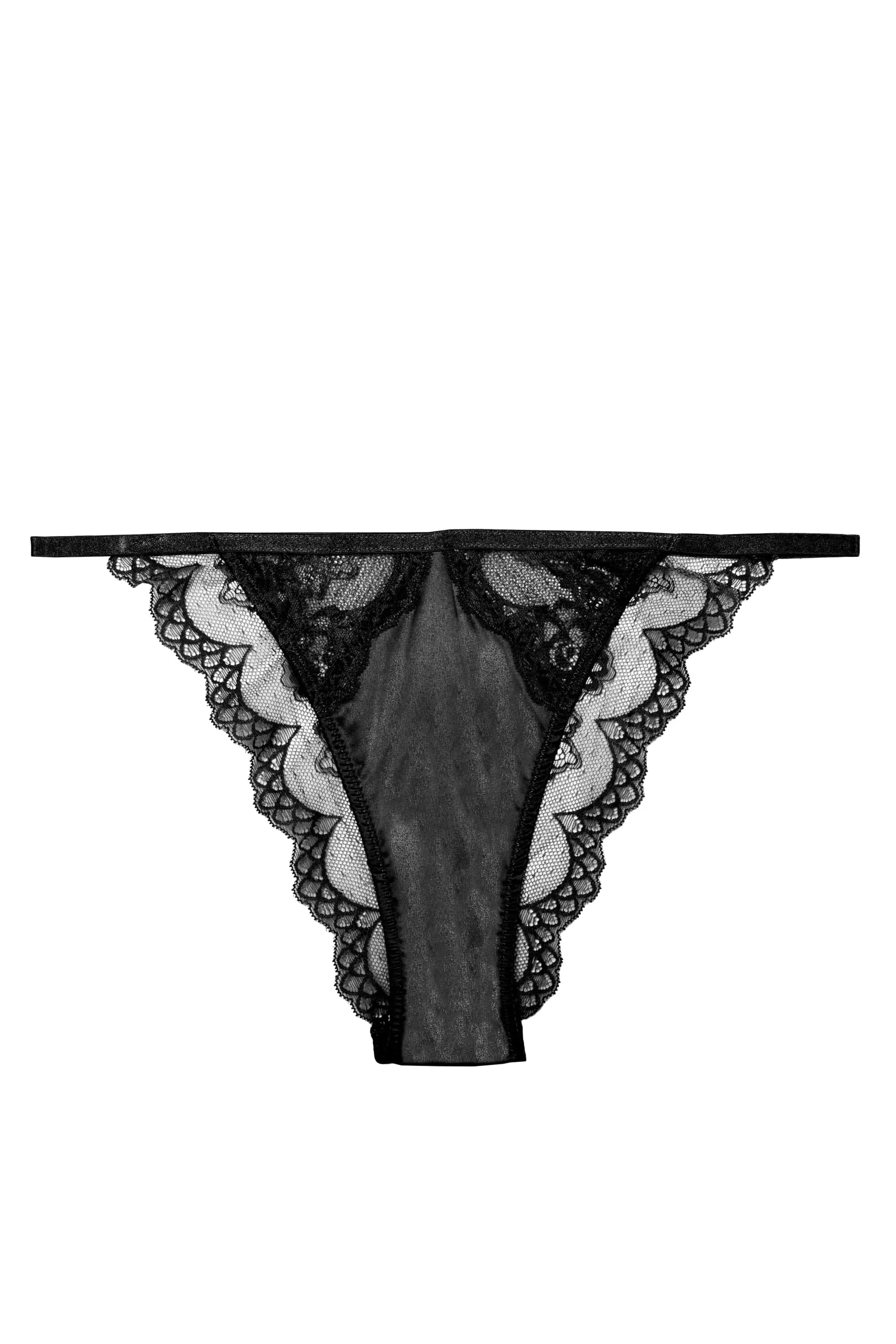 Wish Black Lace Tanga Brief