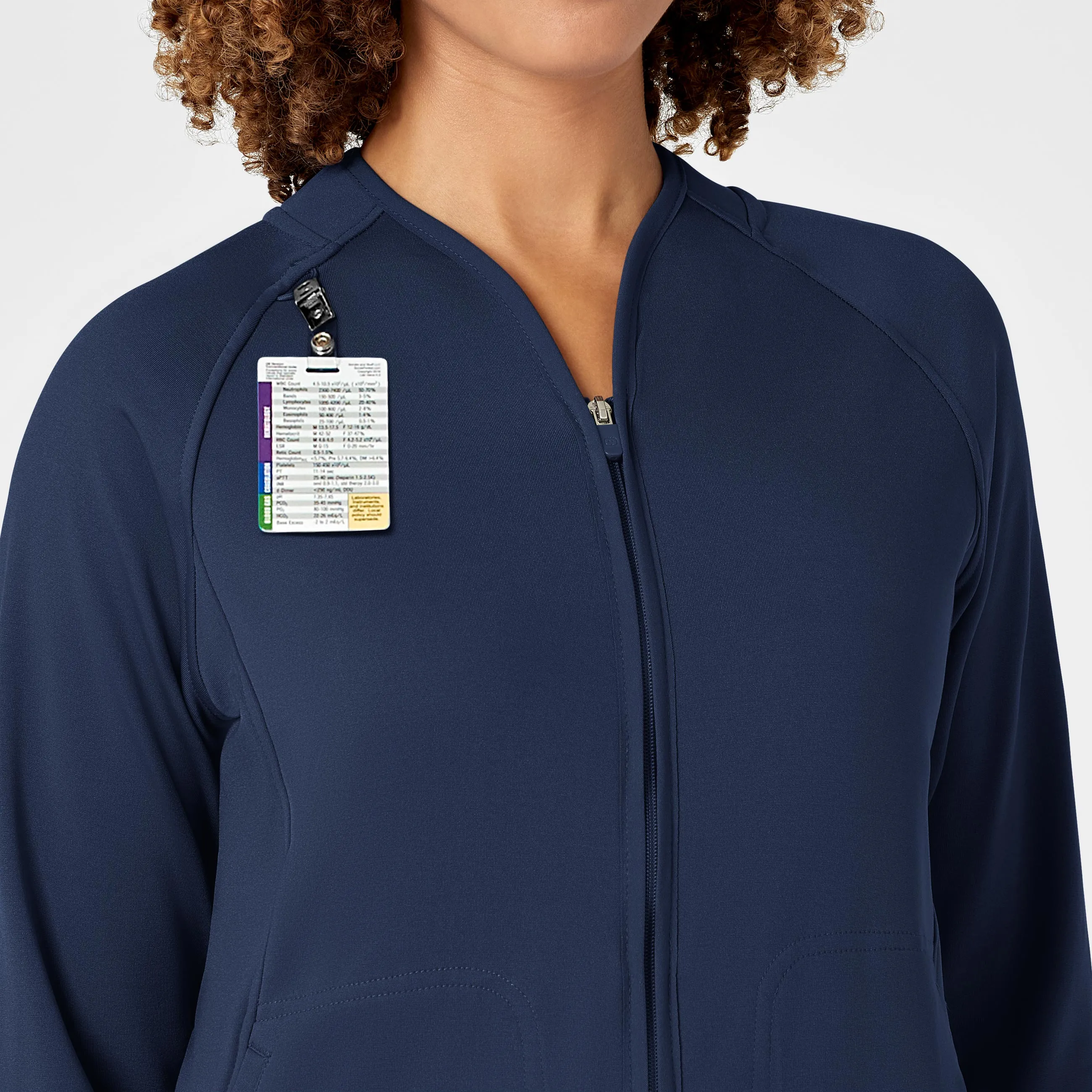 Women's Fleece Full Zip Jacket - Navy