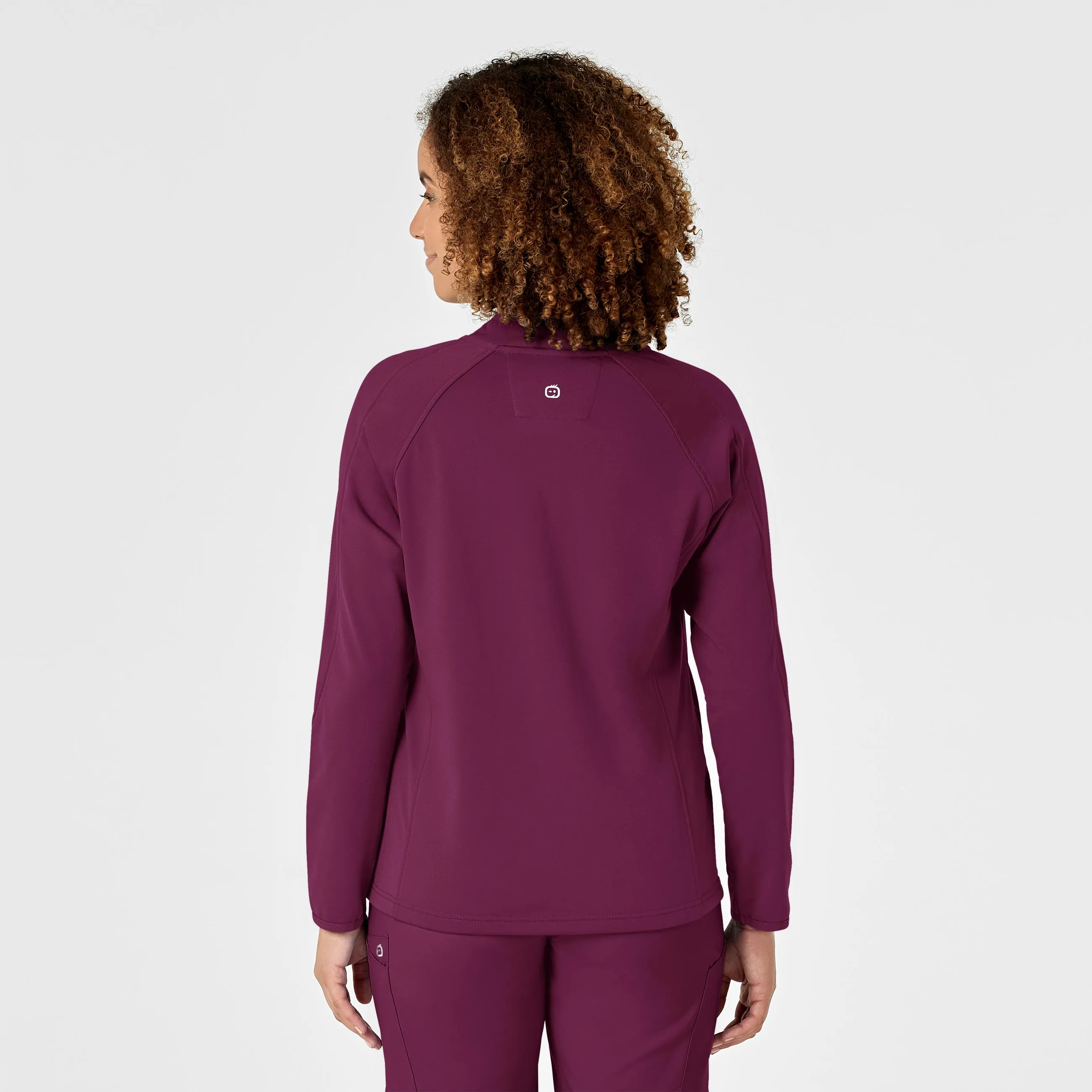 Women's Fleece Full Zip Jacket - Wine