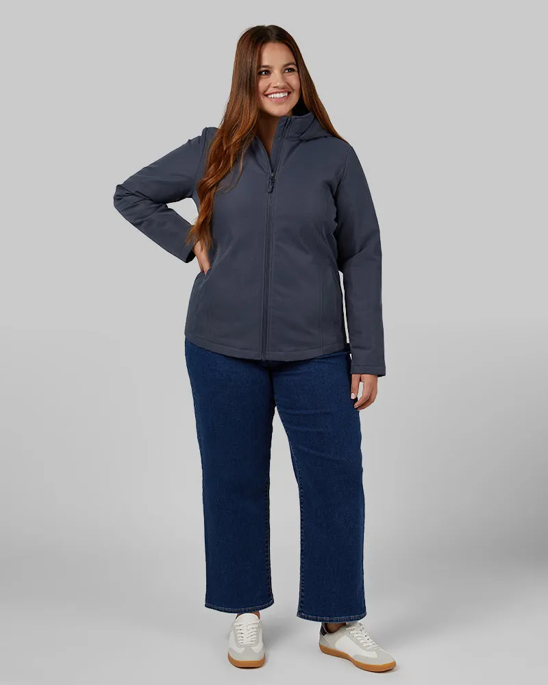 WOMEN'S SOFT TECH DOWN HOODED JACKET