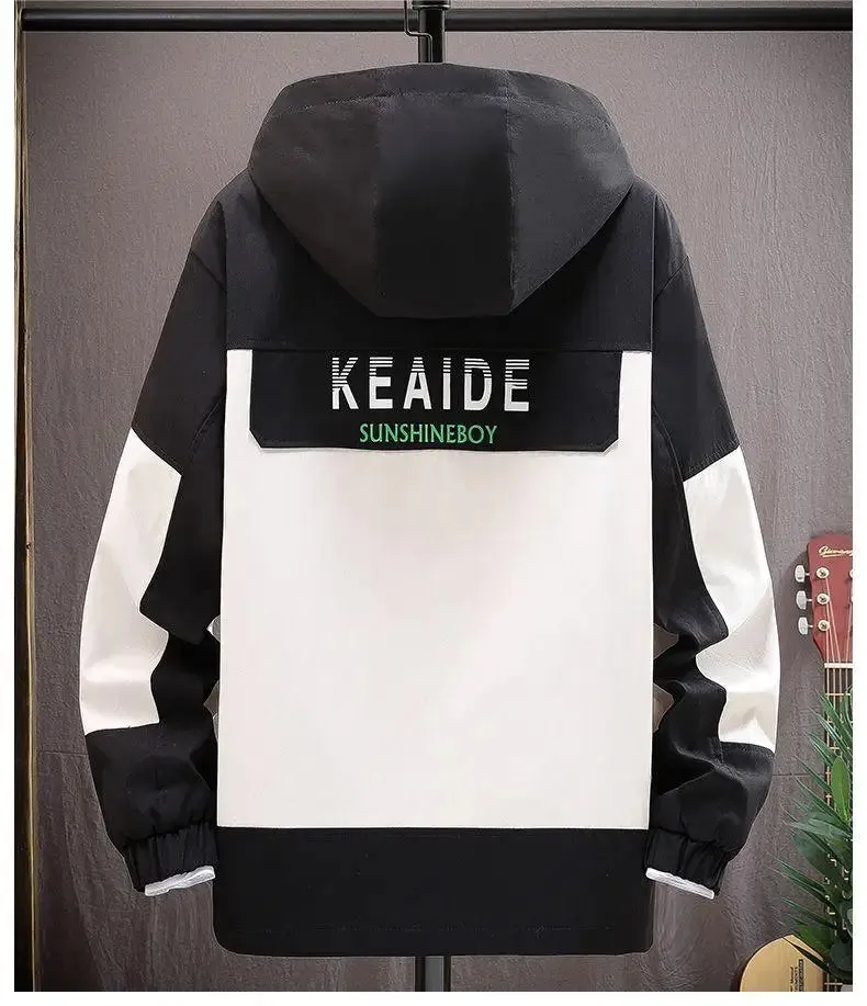 YiXin Hoodie Oversize Pull Over Hoodies Men 2022 Fashion Patchwork Hooded Spring Autumn Hoodies for Men Stylish